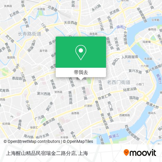 上海醒山精品民宿瑞金二路分店地图