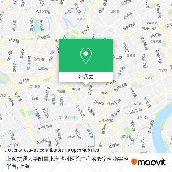 上海交通大学附属上海胸科医院中心实验室动物实验平台地图