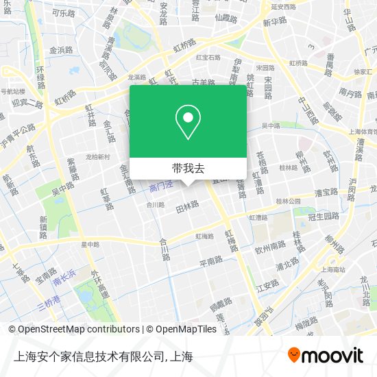 上海安个家信息技术有限公司地图