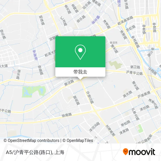 A5/沪青平公路(路口)地图