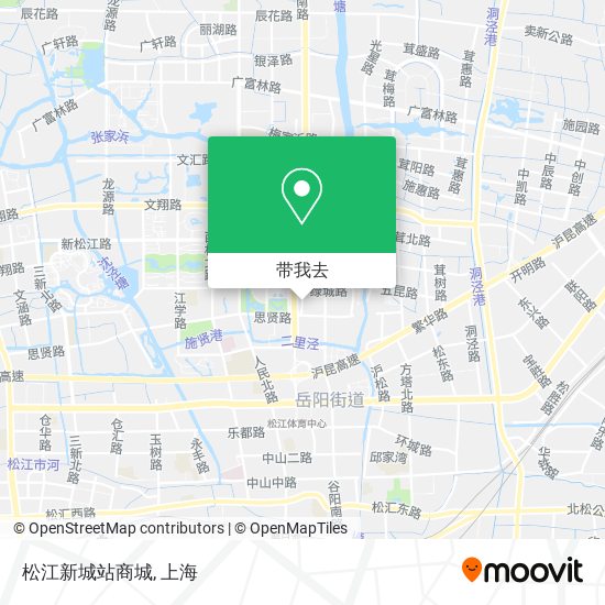 松江新城站商城地图