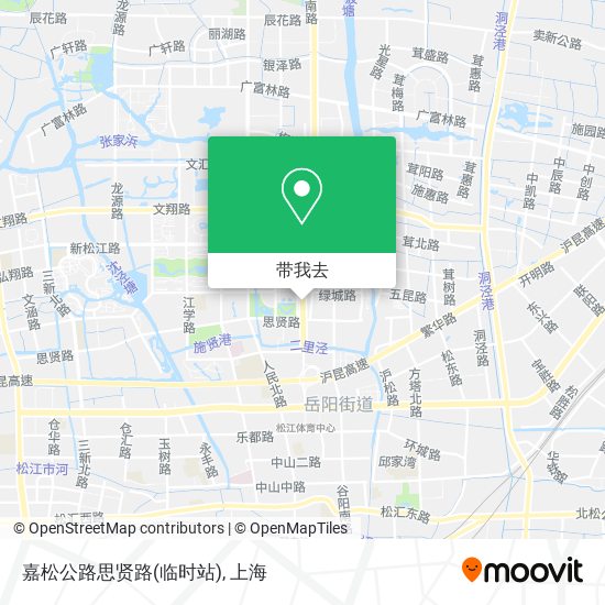 嘉松公路思贤路(临时站)地图