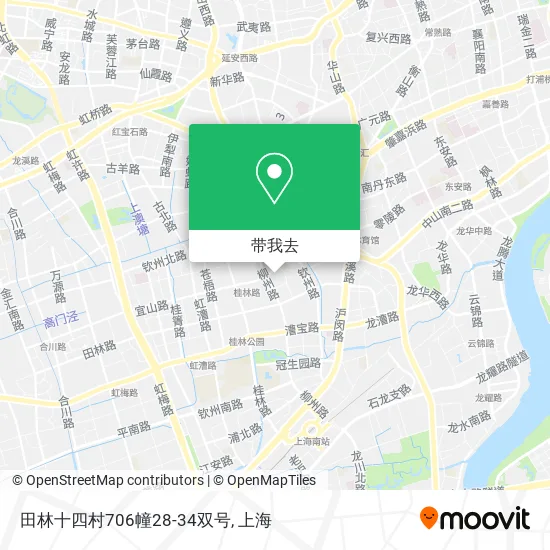 田林十四村706幢28-34双号地图