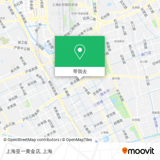 上海亚一黄金店地图