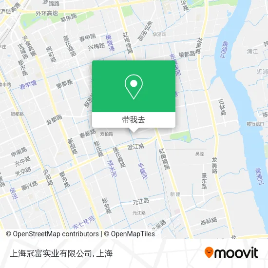 上海冠富实业有限公司地图