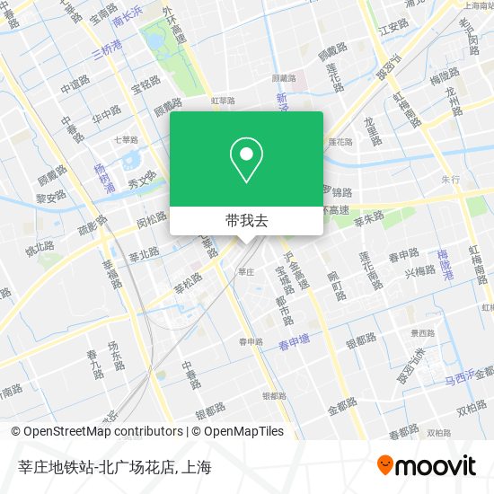 莘庄地铁站-北广场花店地图