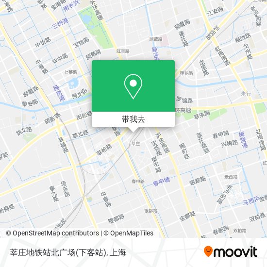 莘庄地铁站北广场(下客站)地图