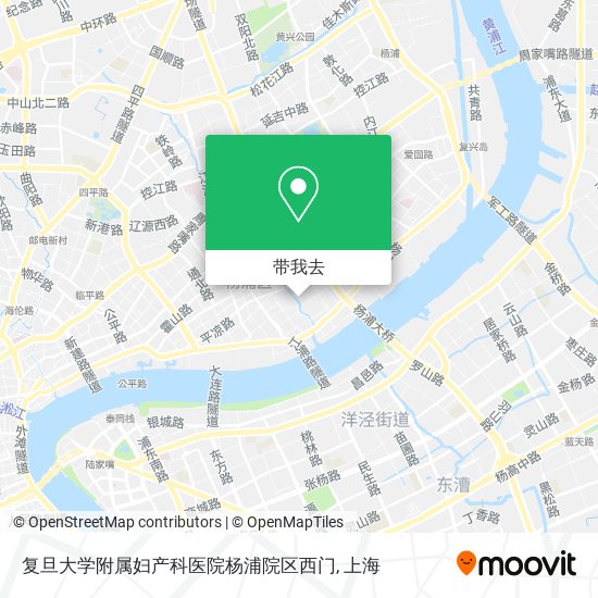 复旦大学附属妇产科医院杨浦院区西门地图