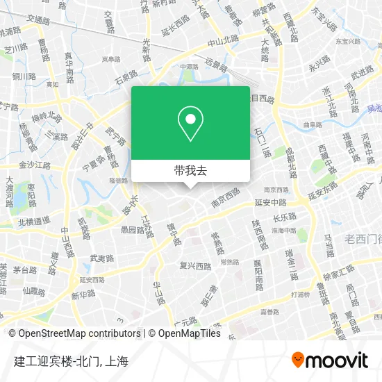 建工迎宾楼-北门地图