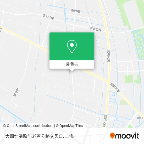 大四灶港路与老芦公路交叉口地图