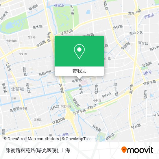 张衡路科苑路(曙光医院)地图