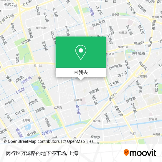 闵行区万源路的地下停车场地图