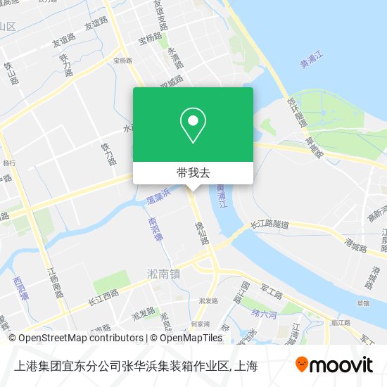 上港集团宜东分公司张华浜集装箱作业区地图
