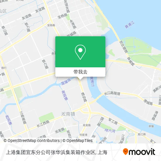 上港集团宜东分公司张华浜集装箱作业区地图