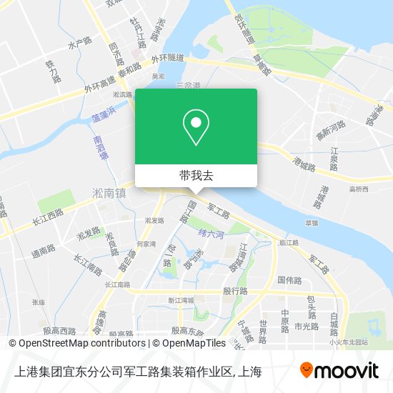 上港集团宜东分公司军工路集装箱作业区地图