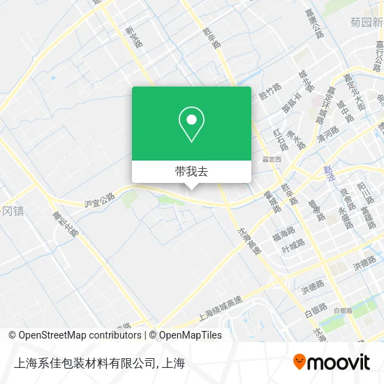 上海系佳包装材料有限公司地图