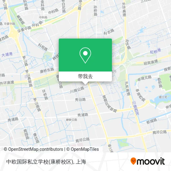 中欧国际私立学校(康桥校区)地图