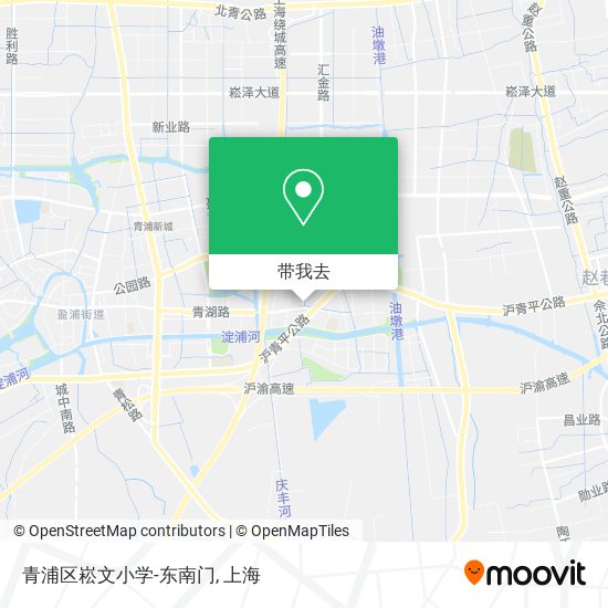 青浦区崧文小学-东南门地图