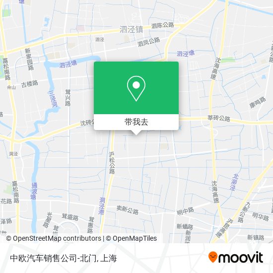 中欧汽车销售公司-北门地图