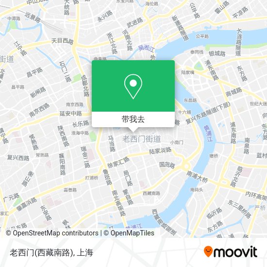 老西门(西藏南路)地图
