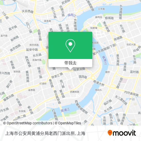 上海市公安局黄浦分局老西门派出所地图