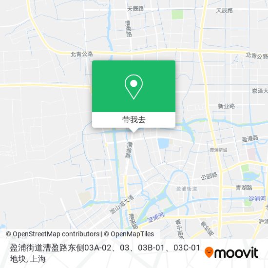 盈浦街道漕盈路东侧03A-02、03、03B-01、03C-01地块地图