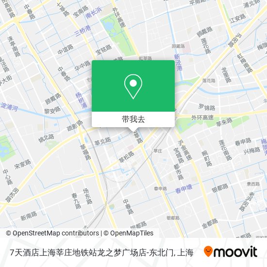 7天酒店上海莘庄地铁站龙之梦广场店-东北门地图