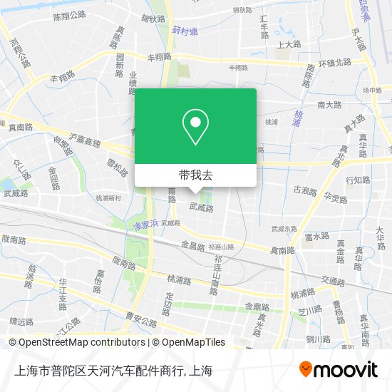 上海市普陀区天河汽车配件商行地图
