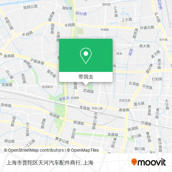 上海市普陀区天河汽车配件商行地图
