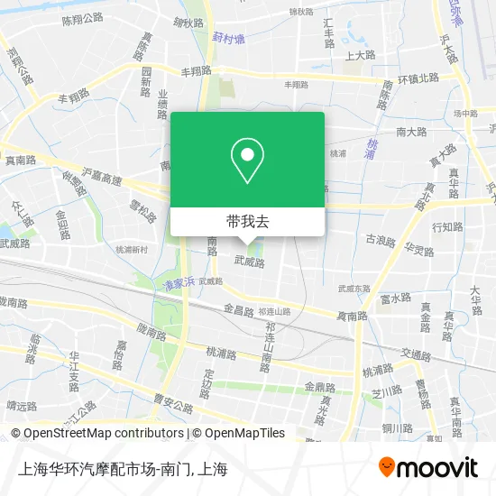 上海华环汽摩配市场-南门地图
