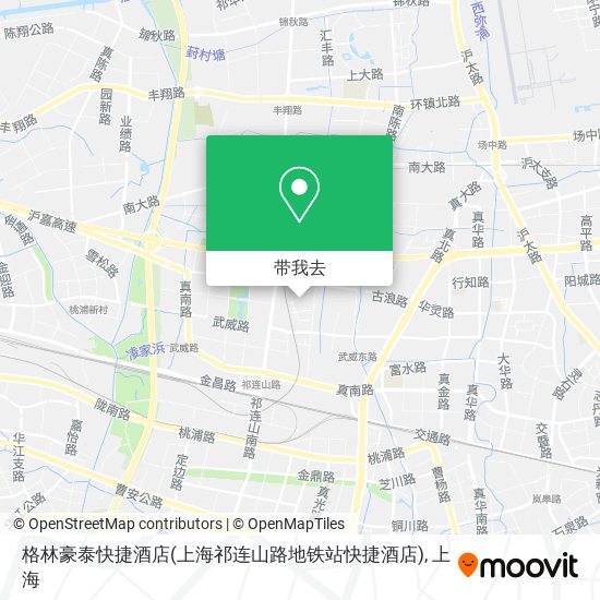 格林豪泰快捷酒店(上海祁连山路地铁站快捷酒店)地图