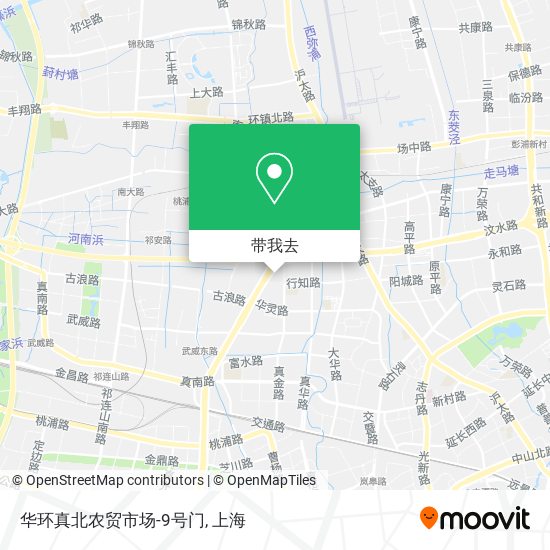 华环真北农贸市场-9号门地图