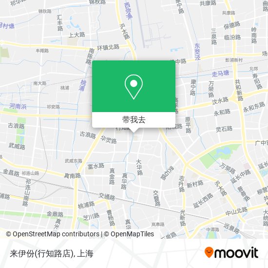 来伊份(行知路店)地图