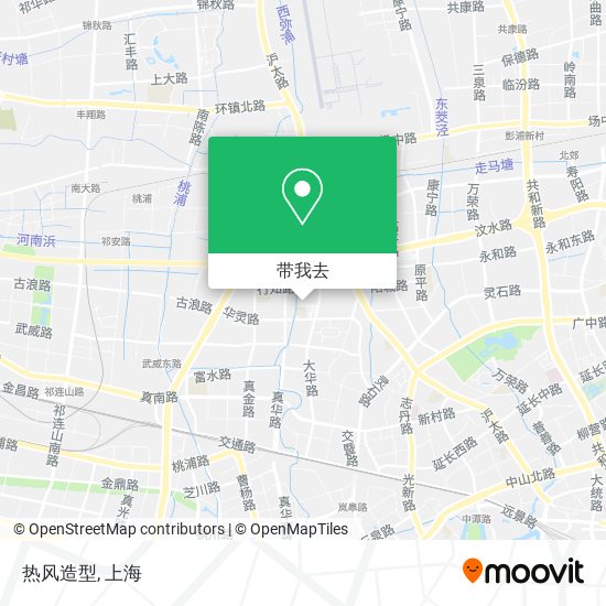 热风造型地图