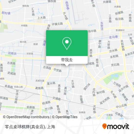 零点桌球棋牌(真金店)地图