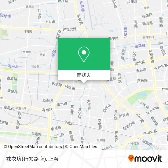 袜衣坊(行知路店)地图