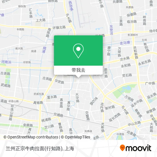 兰州正宗牛肉拉面(行知路)地图