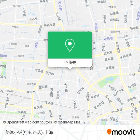 美体小铺(行知路店)地图