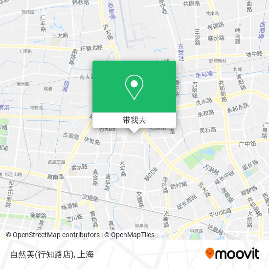 自然美(行知路店)地图