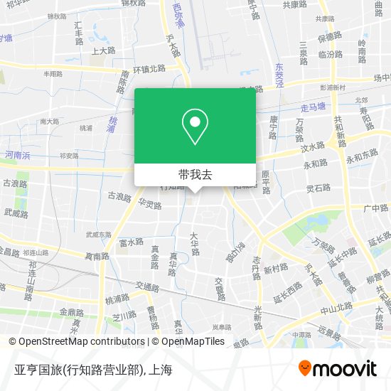 亚亨国旅(行知路营业部)地图