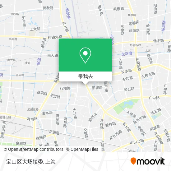 宝山区大场镇委地图