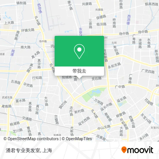 潘君专业美发室地图