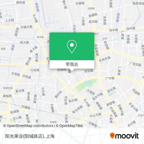 阳光果业(阳城路店)地图