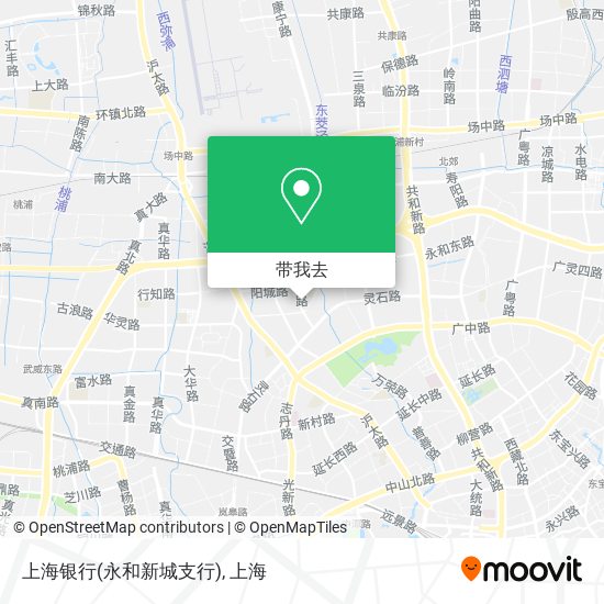 上海银行(永和新城支行)地图