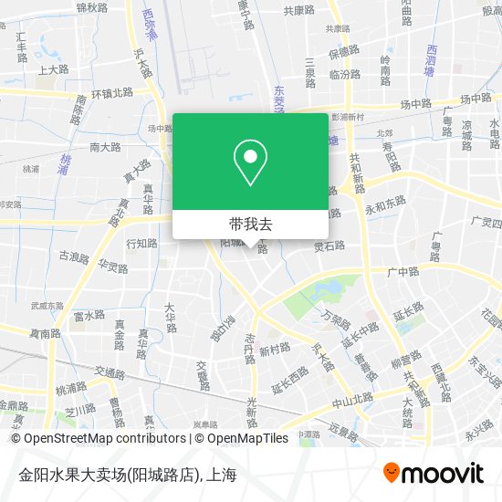 金阳水果大卖场(阳城路店)地图