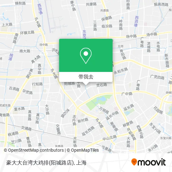 豪大大台湾大鸡排(阳城路店)地图