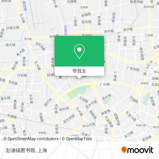 彭浦镇图书馆地图
