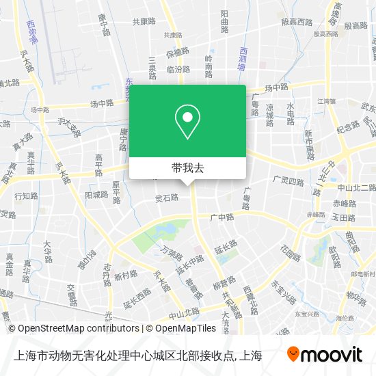 上海市动物无害化处理中心城区北部接收点地图