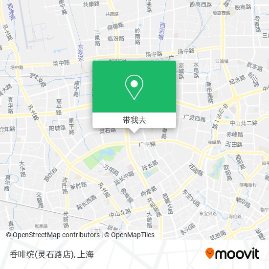 香啡缤(灵石路店)地图