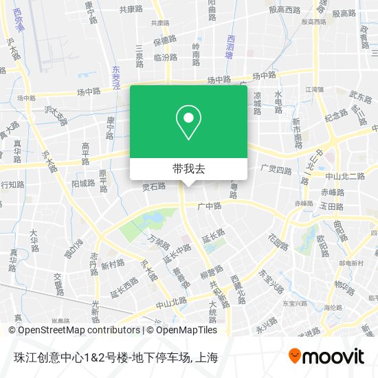 珠江创意中心1&2号楼-地下停车场地图